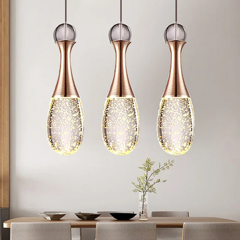 Фото Современная маленькая светодиодная Подвесная лампа для ресторана s-образный