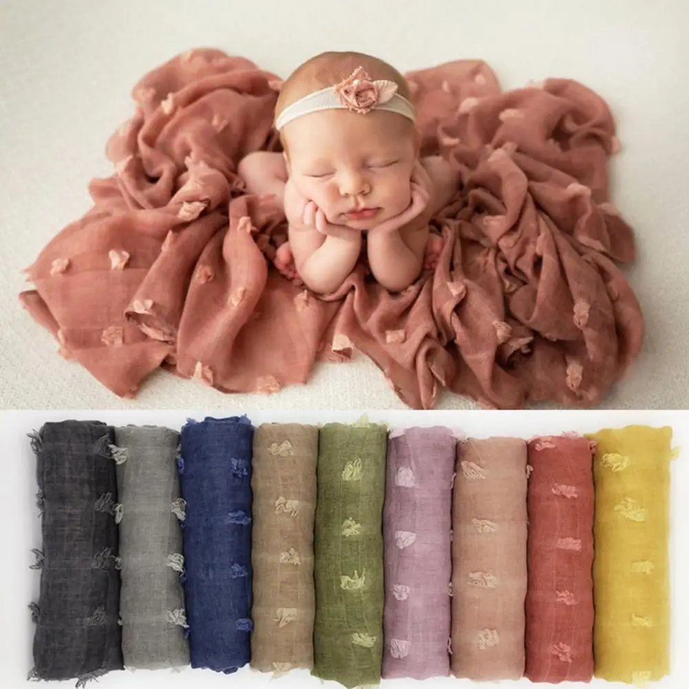 

Новое мягкое одеяло для фотосъемки новорожденных, окрашенное в галстук, Аксессуары для младенцев, тканевые аксессуары для детской фотосъем...