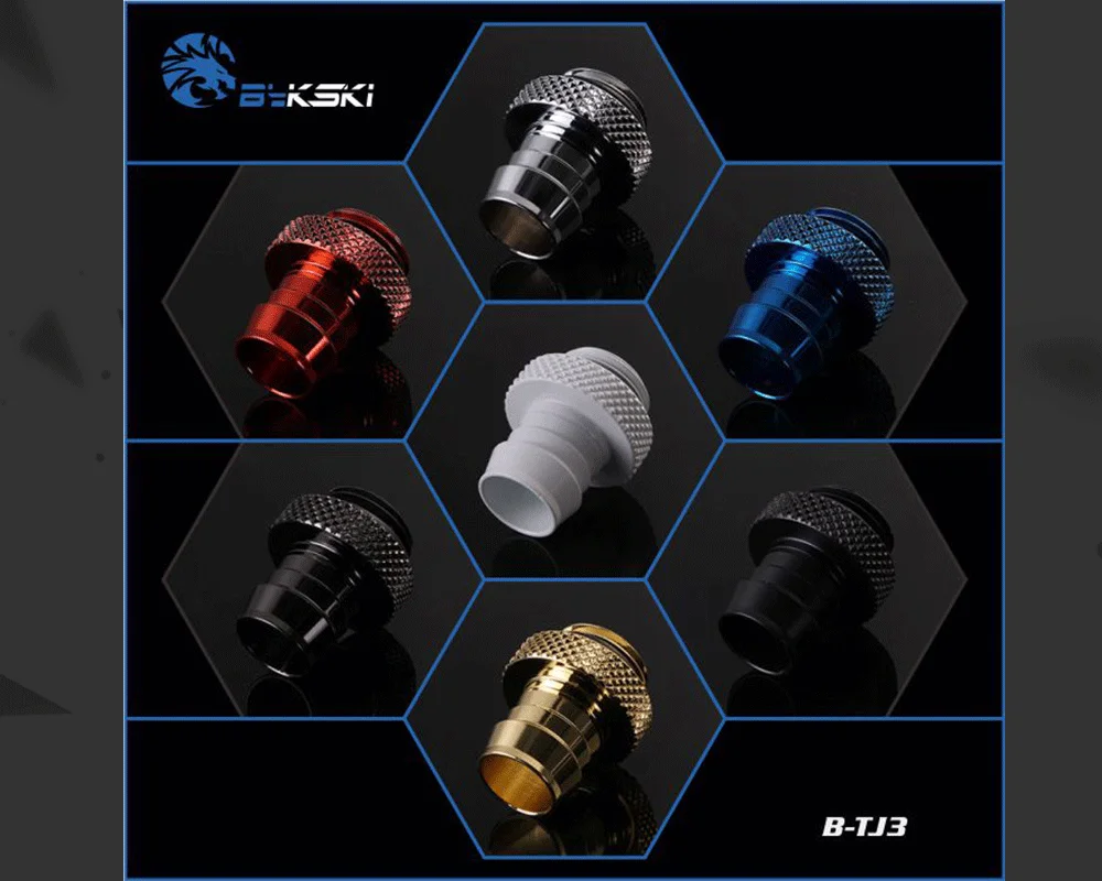 Bykski B-TJ3, 3/" ID* 1/2" OD(10x13 мм) и 3/" ID* 5/8" OD(10x16 мм) фитинги для мягкой трубки, g1/" фитинги для мягких трубок