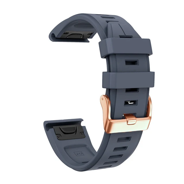 

20MM Watchband Strap for Garmin Fenix 6s 6s Pro 5s 5sPlus Watch Quick Release Rose gold buckle Silicone Easyfit Wrist Band Strap