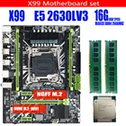 Набор материнской платы QIYIDA X99 с процессором Xeon E5 2630L V3 LGA 2011-3, 2 шт. X 8 ГБ = 16 ГБ, Память DDR4 2666 МГц