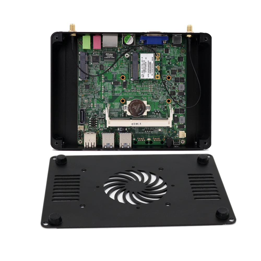 Мини ПК без вентилятора процессор Eglobal Barebone Core i5 5200u / i7 5500Uu 6200u Win10 minipc 4K HTPC Nuc 2019|mini pc