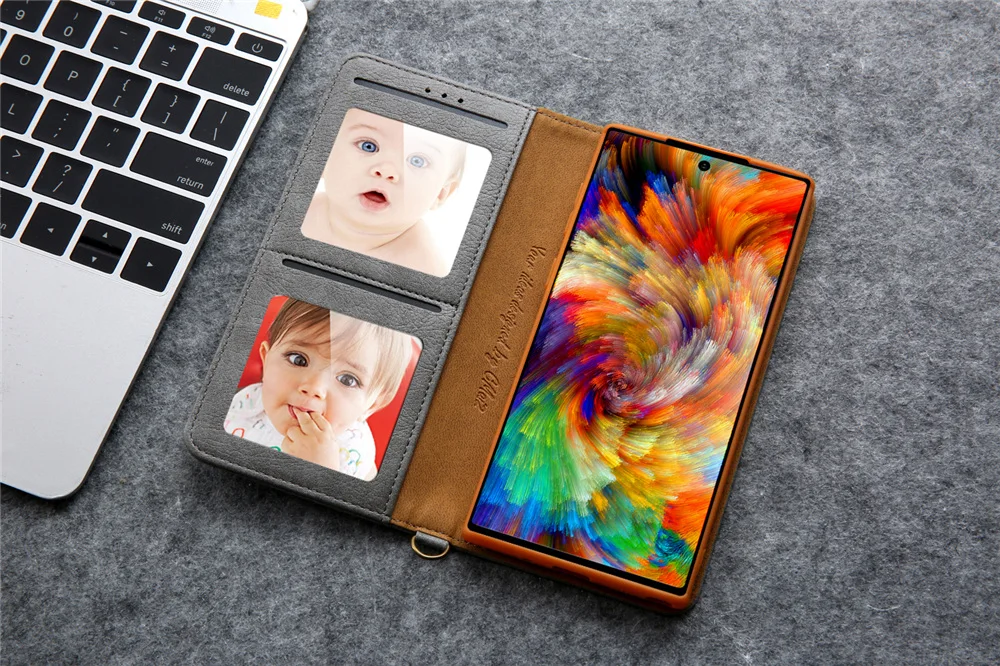 Роскошный чехол-бумажник с откидной крышкой для samsung Note10+ Прочный Магнитный кожаный чехол для Galaxy S8 S9 S10 5G Plus S7 Edge Note 10 9 8 Coque