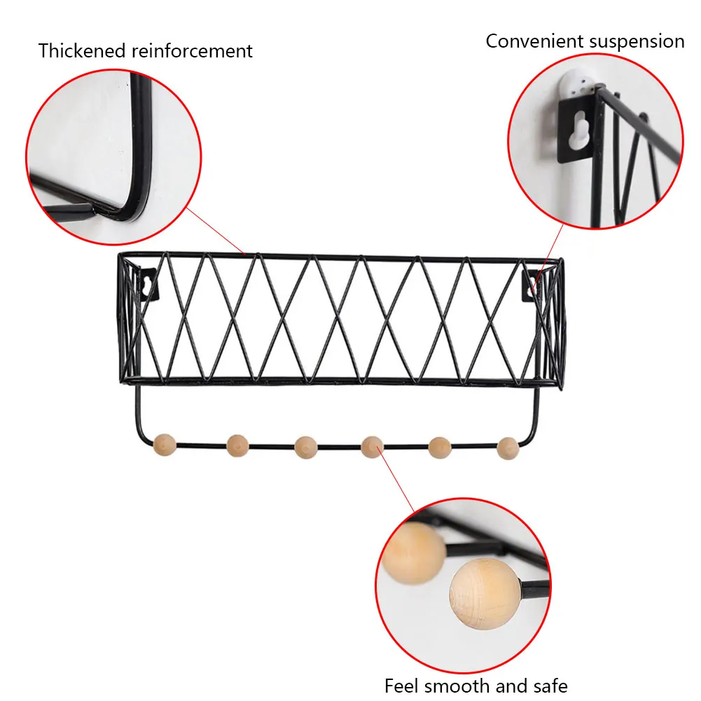 Полка для хранения косметики железная декоративная настенная полка кухни