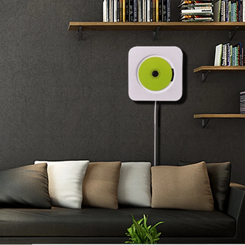 

Wall Mounted CD Player Bluetooth FM Radio USB MP3 Disk Portable with Remote Control Built-in HiFi Speaker Home