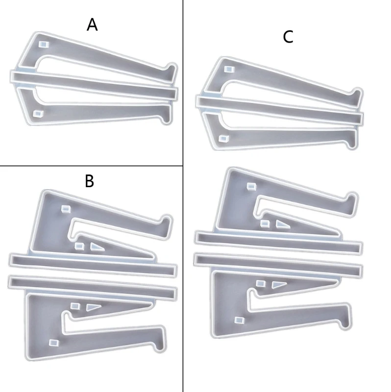 

Handmade Laptop Stand Mold Adjustable Computer Bracket Multi-Angle Tablet Laptop Riser Resin Casting Mould Craft Tools