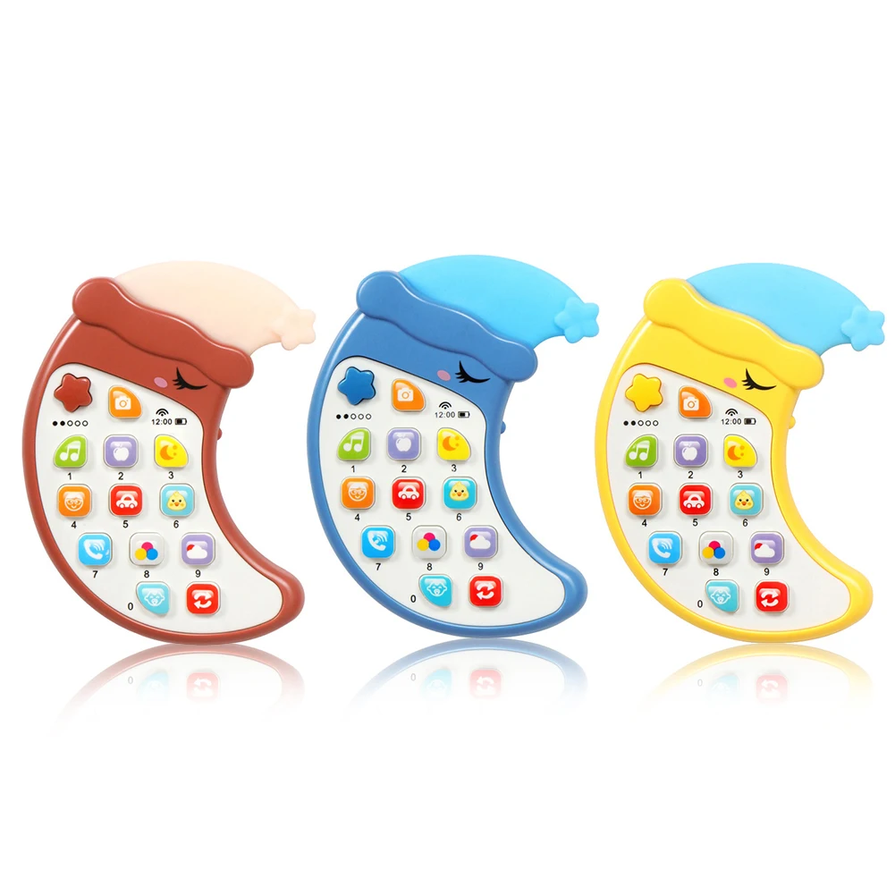 

Kids Cartoon Moon Early Education Mobile Phone Toys Music Electronic Toy for Kids Boys Girls Gifts Education Toys