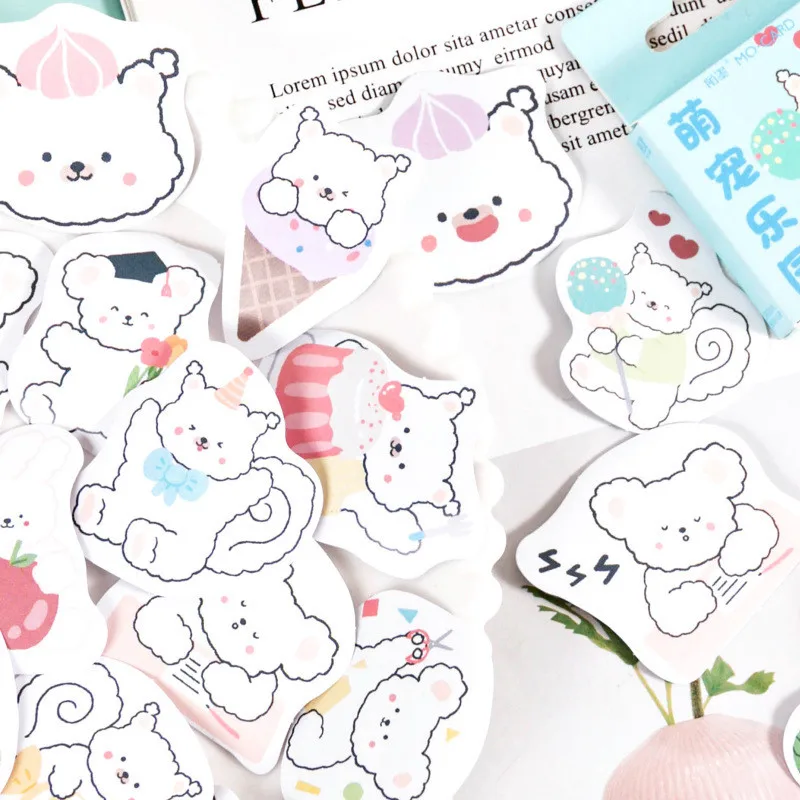

46Pcs/box Cute Animal Stickers DIY Scrapbooking Decoration Stickers Journal Diary Stationery School
