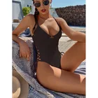 Бикини 2022 европейский и американский новый стиль цельный купальник женский купальник однотонный купальник все в одном