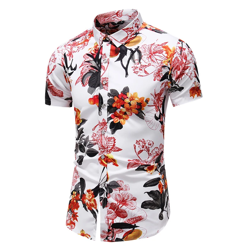 

Plus Size 5XL 6XL 7XL 2020 Summer New Men's Hawaiian Shirt Fashion Casual Printing Short Sleeve Shirt Male Brand Clothes