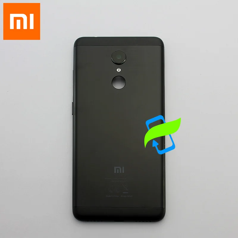Оригинальная Задняя крышка батареи для Xiaomi Redmi 5 Redmi5 задняя крышка корпуса задняя дверь чехол для Redmi 5 Кнопки громкости питания+ объектив камеры