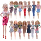 Кукольная одежда для Барби, платье ручной работы и футболка, короткая юбка для 11,8 дюймовых Барби и шарнирной куклы, подарки для девочек