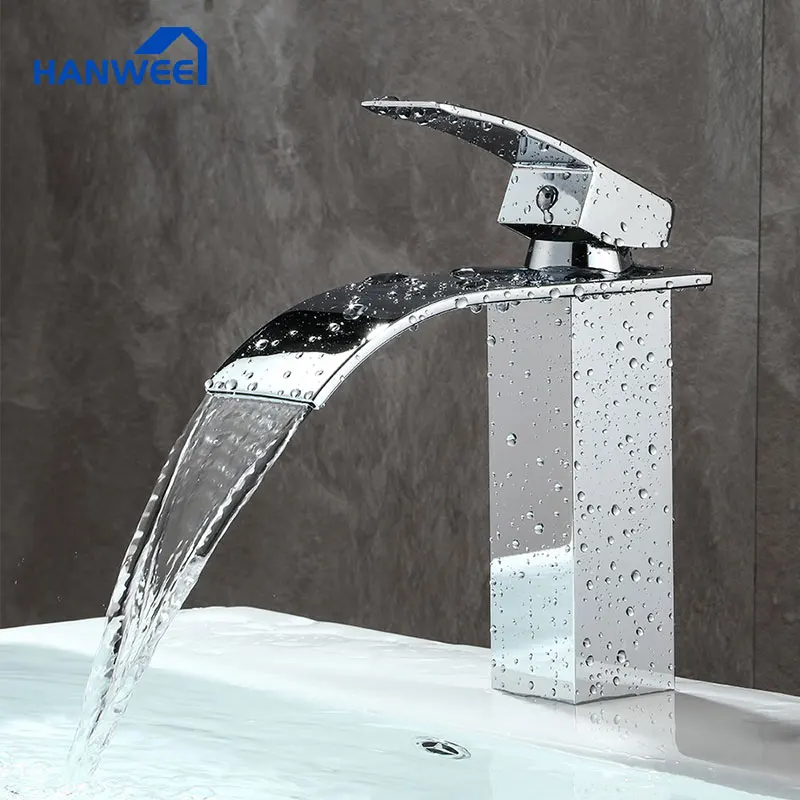 Hanwee кран для ванной комнаты водопроводный раковины с одной ручкой смеситель