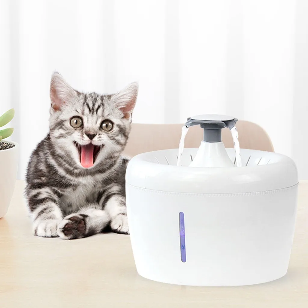 Питьевой Гейзер для кошек Прочный USB Электрический дозатор воды пластиковый