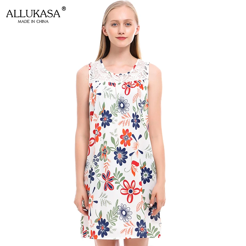 

Ladies lace stitching floral vest dress summer sexy retro printing sleeveless bohemian beach skirt casual loose XL female 2021