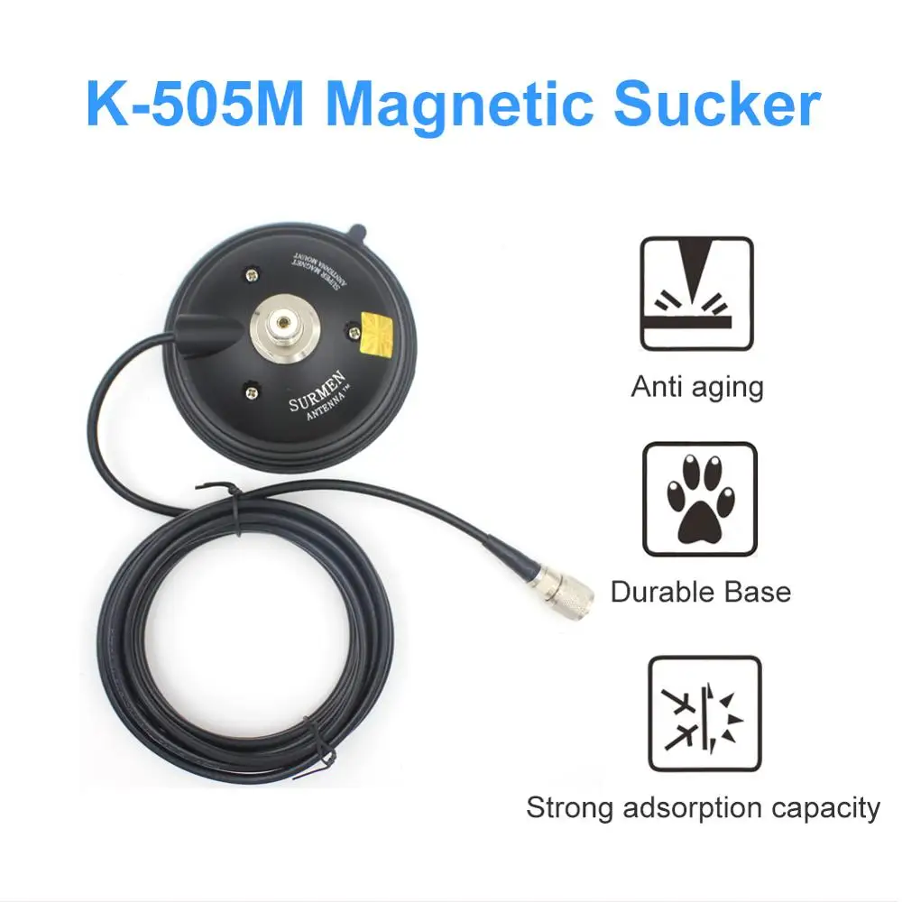 SURMEN K 505M 3D вакуумный Магнит 12 см база + 4 м тефлоновая линия Вакуумные присоски для