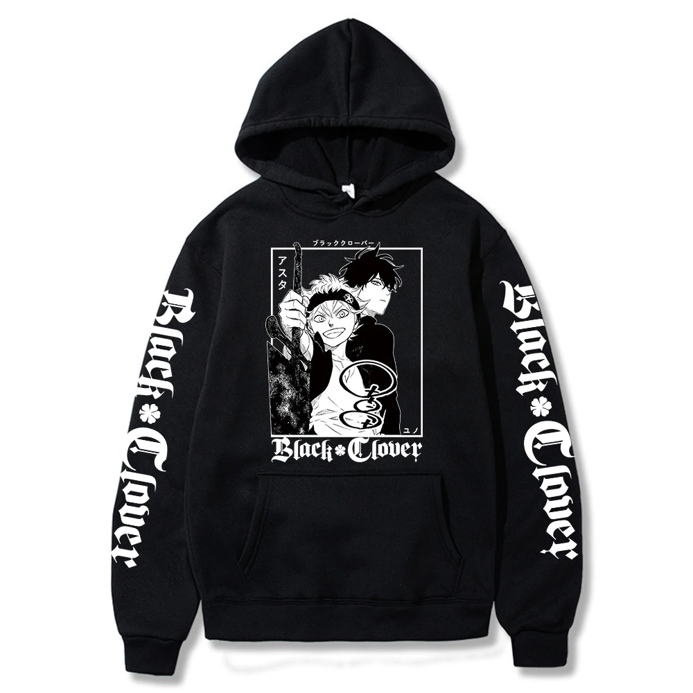 

Аниме Черный клевер Yuno Grinbellor & Asta косплей костюм мужские толстовки Harajuku мультфильм с длинными рукавами модные женские свитшоты