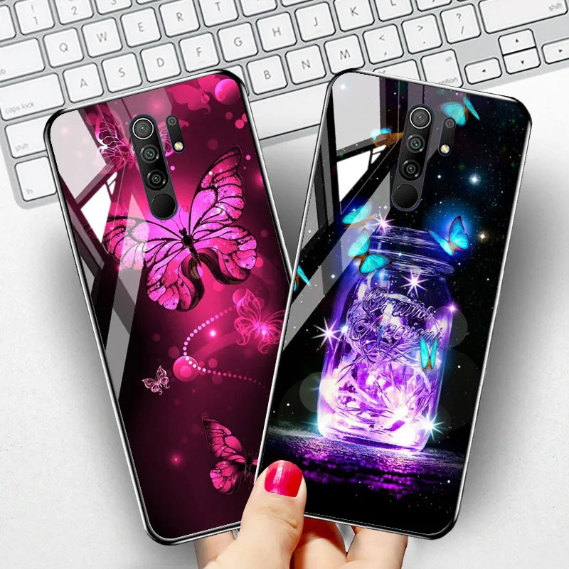 Tempered Glass Poco X3 Pro Case Poco F3 GT M3 Fundas For Xiaomi Redmi Note 9 10 11 Pro 8 8T 10S 9S 9C NFC Cover Hard TPU Bumper