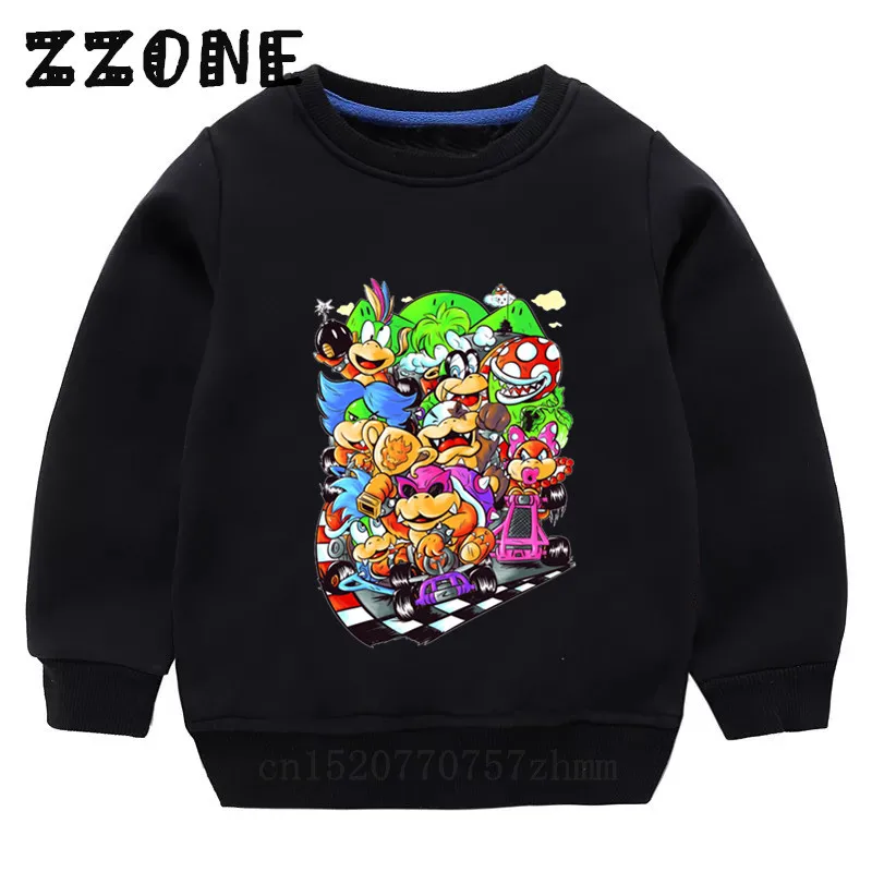 Детские толстовки KYT5220 детские с изображением суперразбитых братьев Марио