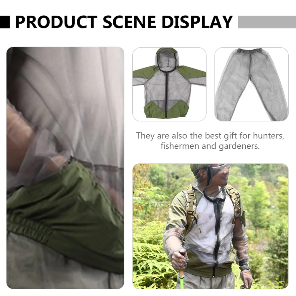 

1 Set Outdoor Sun Protection Clothing Hooded Suits (Grey)