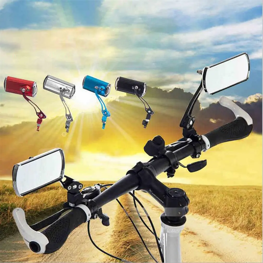 

Bicycle Mountain Bike Handlebar Rearview Mirror Motorcycle Bicycle Modified Aluminum Rearview Mirror Safety Mirror