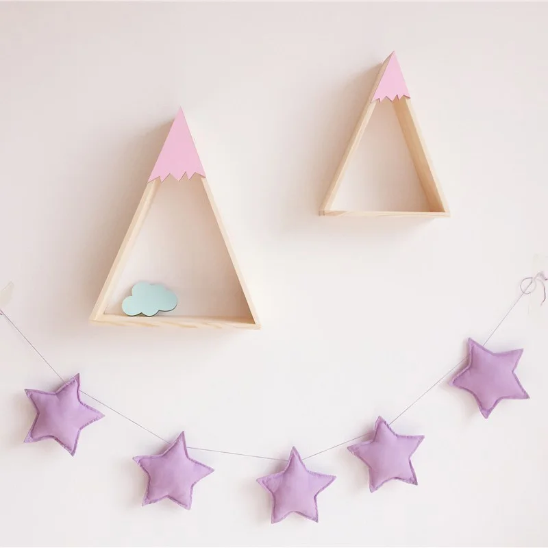 

Star Garland Party flag Kids Room Hanging Wall Indoor Window Decor Tent Bed Mat Baby Shower Bunting Ornament Beautiful