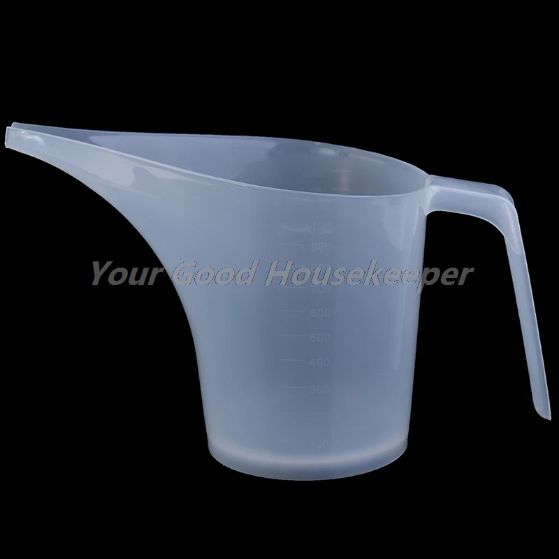 Пластиковый мерный кувшин с наконечником для мерной чашки, градуированная поверхность, кухонный хлебобулочный инструмент, 1 л, лабораторны... westmark кувшин мерный 1 л пластиковый