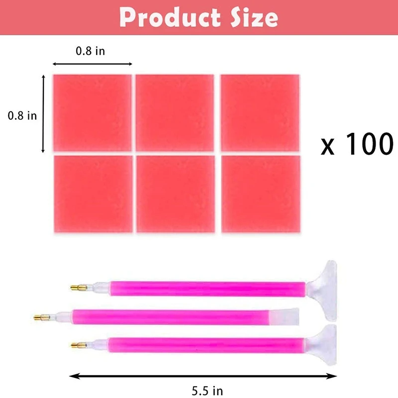 HOT 100Pcs 5D алмазная живопись клеевая глина вышивка крестиком набор для рисования