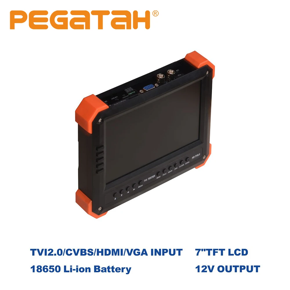 7-дюймовый тестер видеонаблюдения ahd ip-видеокамеры CCTV мини монитор 4 в 1 с VGA HDMI