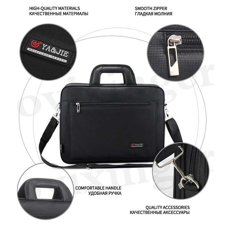 OYIXINGER New Business Briefcase For Unisex Laptop Bag Men's Handbag Solid Waterproof Durable Computer Bag Large Shoulder Bags