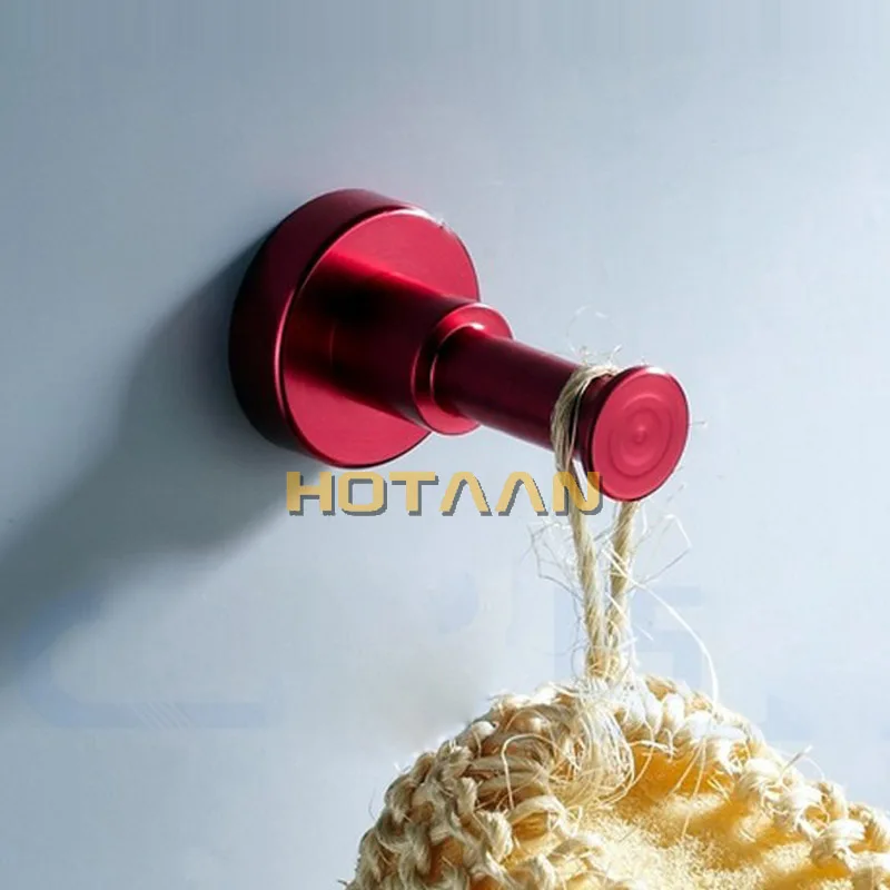 Storage Hook Tower Holder Wall-mount Single Aluminium Made Cloth Bathroom Kitchen Accessories Towel Robe | Обустройство дома