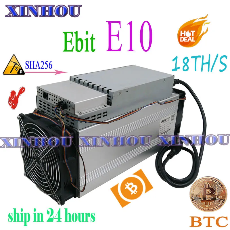 Б/у Майнер Asic Ebit E10 18T SHA256 Bitecoin BCH BTC лучше чем antminer S9 S11 S15 WhatsMiner M3X M10 Innosilicon T2T