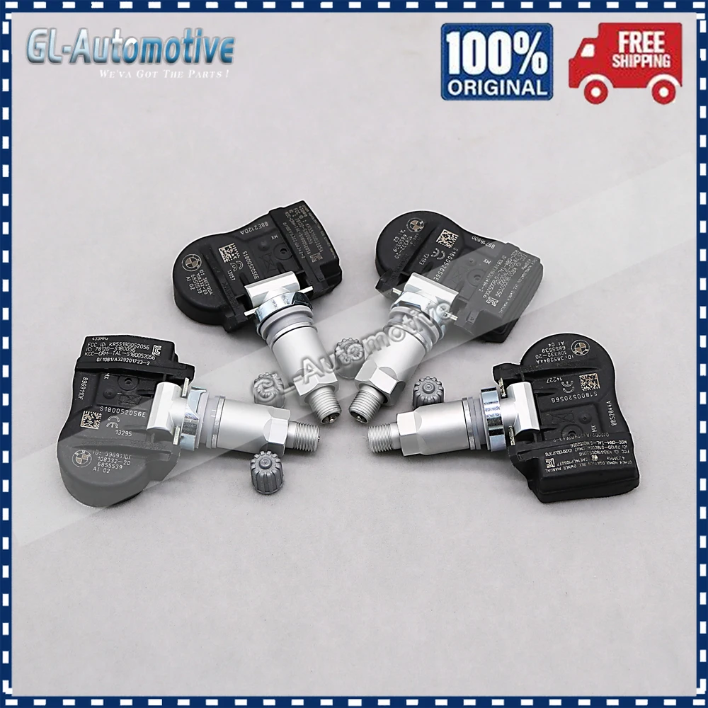 Set of (4) TPMS 36106856209 Tire Pressure Sensor for BMW F20 F22 F45 U02 F46 F30 F34 F39 6856209 433MHZ