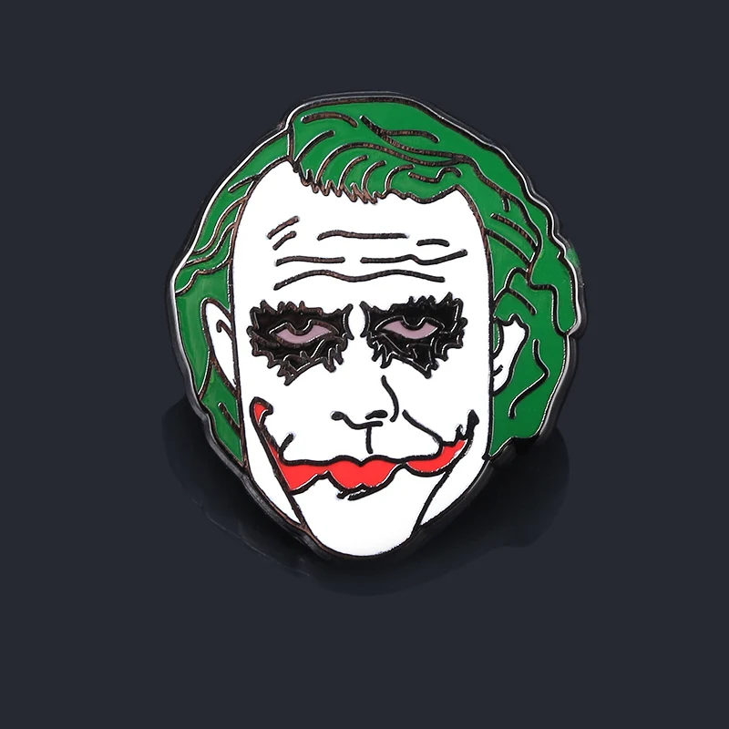Брошь Бэтмена Джокера давайте наденем улыбку на значок для лица модные ювелирные