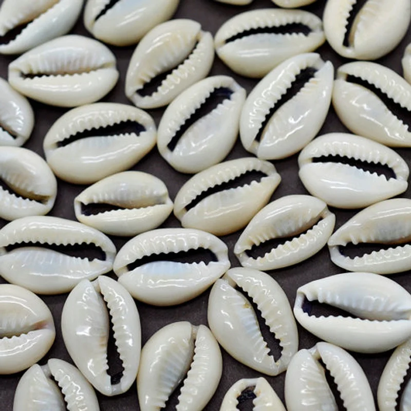 50 шт. небольшой объем Sea Shell цвета слоновой кости Каури бусины пляжные ювелирных