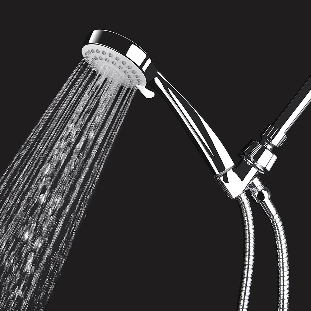 

Water Saving Shower Head 3 Spray Settings With Stainless Steel Hose Adjustable Bracket Set Bathroom Product Handheld Shower Head