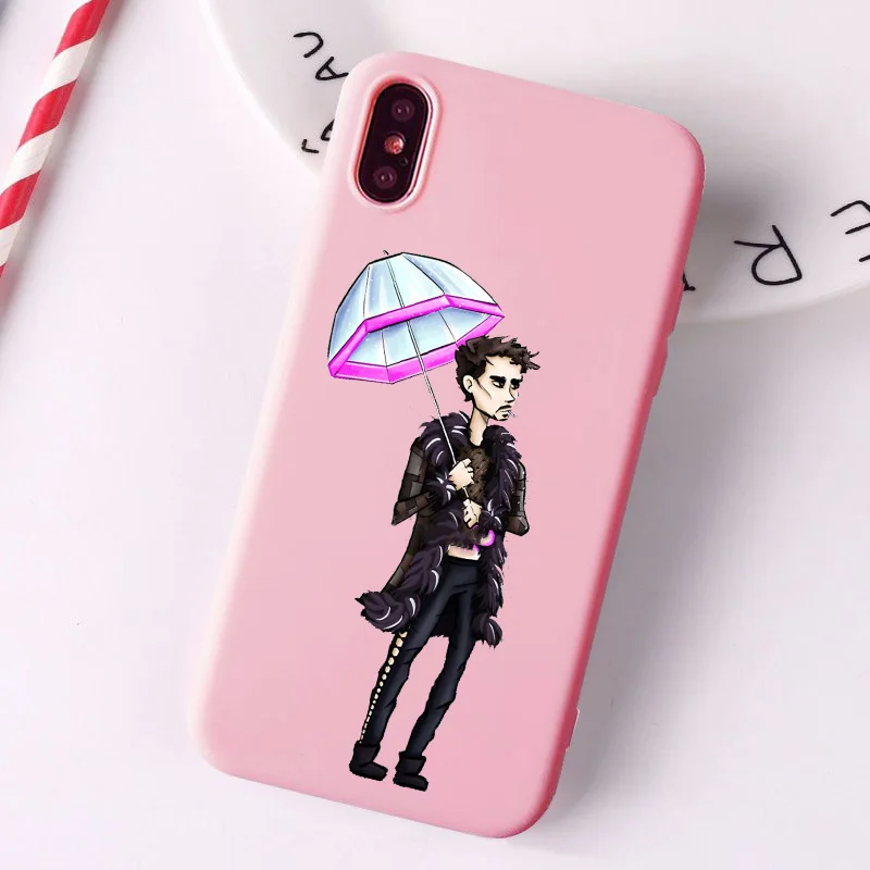 Чехол для телефона Umbrella Academy мягкий розовый чехол из ТПУ iPhone X XR XS Max 11 11Pro ProMax 8 8Plus 7