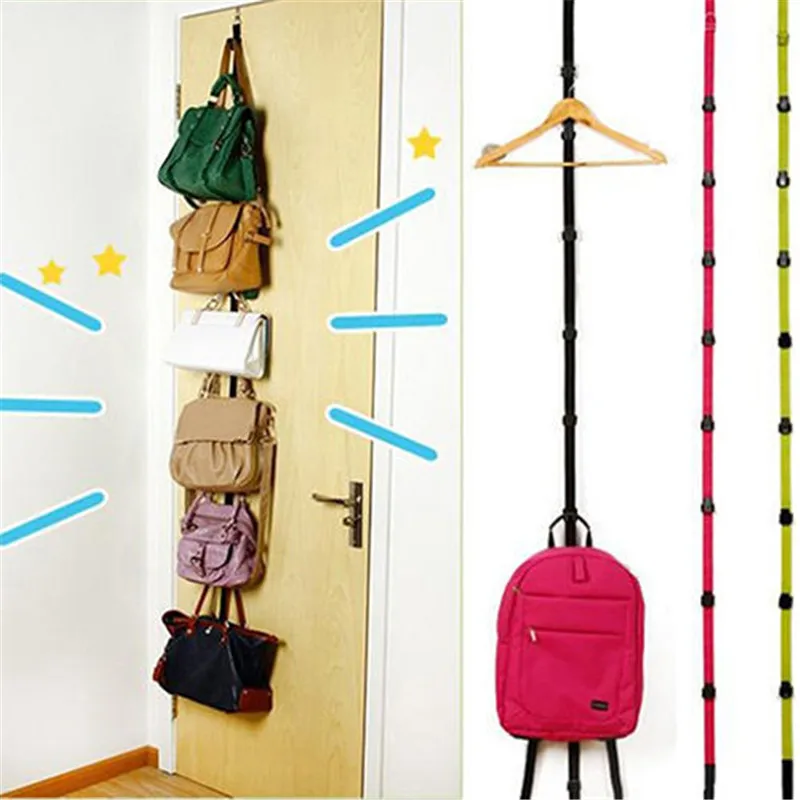 New Arrival Popular Adjustable Over Door Straps Hanger Hat Bag Coat Clothes Rack Hooks | Дом и сад