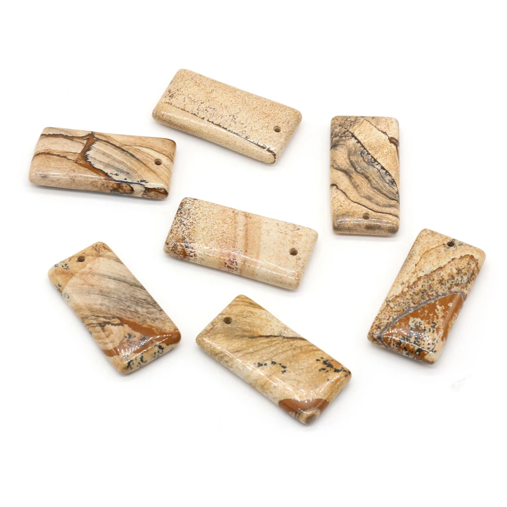 1 шт., бусина из полудрагоценного камня, 20 х40 мм