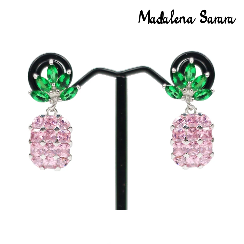 Женские серьги-подвески MADALENA SARARA, серьги с кубиками циркона высокого качества, разные модели