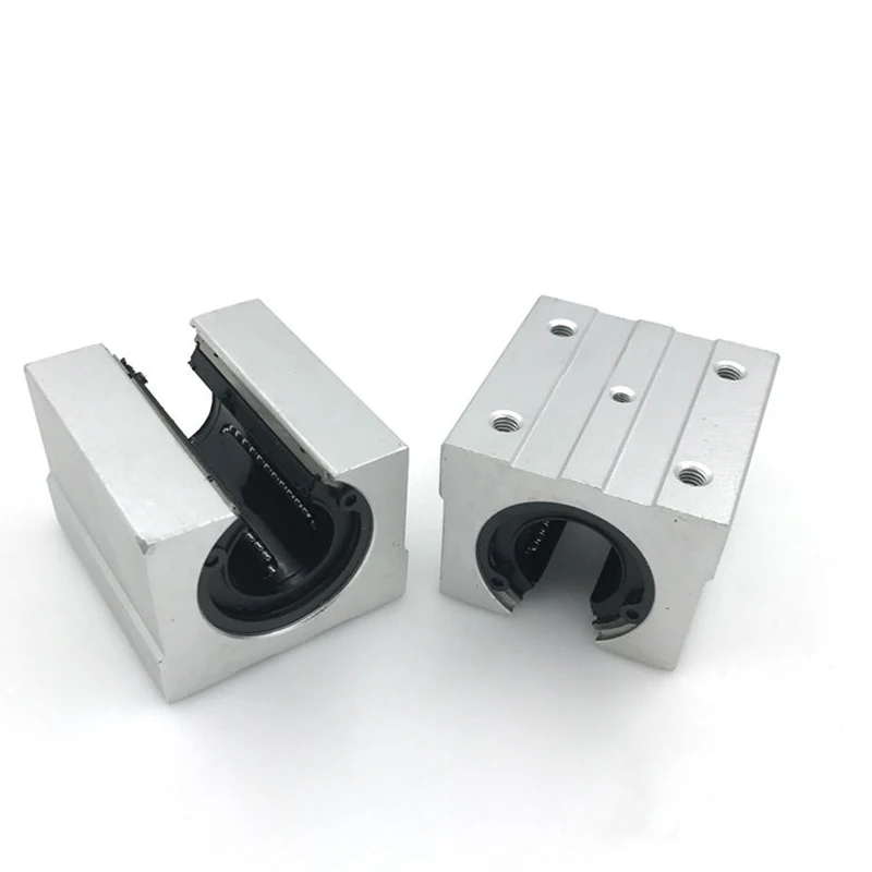 2Pcs/lot SBR12UU SBR16UU SBR20UU SBR25UU Linear Ball Bearing Block CNC Router SBR16 SBR20 rail 3D printer part |
