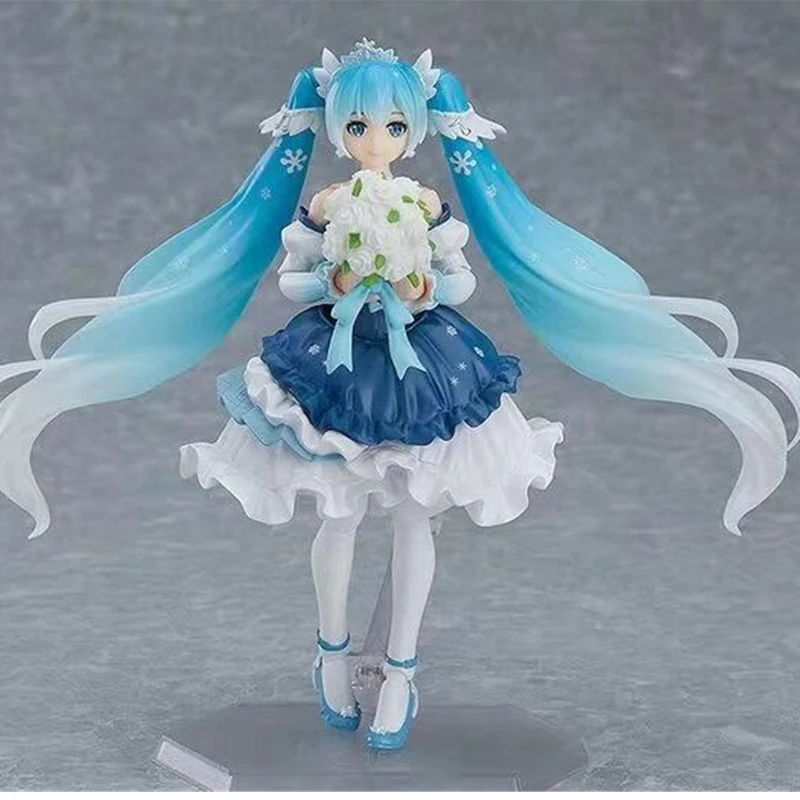 

10th Anniversary Snow Hatsune 6-inch Model 1/12 Doll Toy Anime Character Virtual Singer Action Figure Collection Decoration