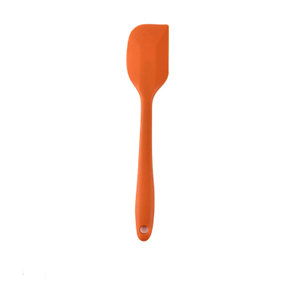 orange Silicone Spatula Baking Scraper Cake Baking Tool Food Grade Non Stick Spatula Butter Spoon Rubber Shovel Bakery Tools - Цвет: orange