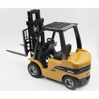 huina toys 1577 110 8ch alloy rc forklift truck crane truck construction car vehicle toy with sound light workbench lift rtr