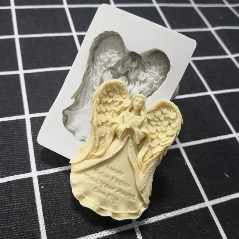 Полимерная фотография 3D Ангел Шоколад Желе торт Инструмент Sugarcraft|Формы для