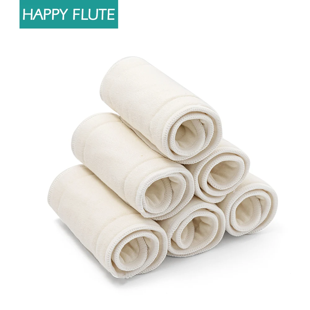 

Счастливая флейта 10 шт. 4-слойный пеньковый подгузник вкладыш в подгузник