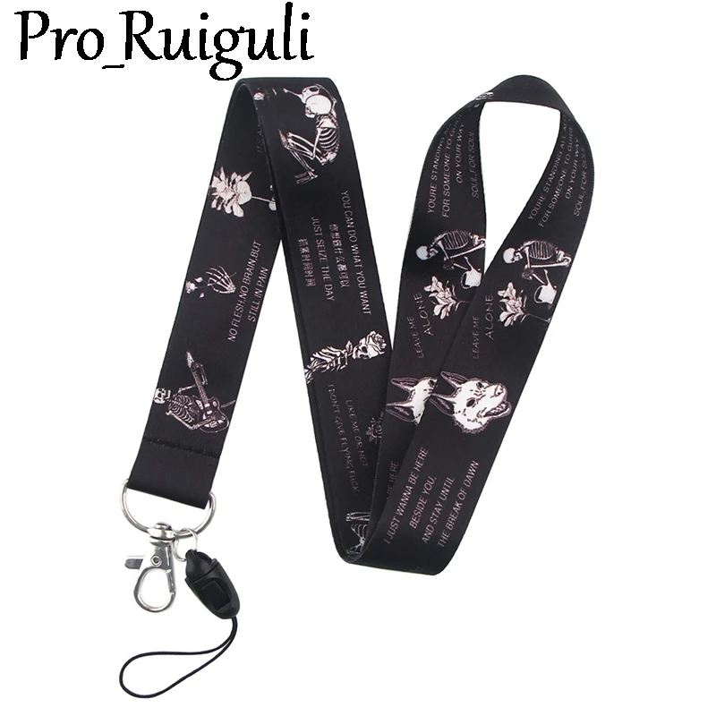 

The mystery of human body Gothic life Art Key Chain webbings ribbons Neck Strap for Phone Keys ID Card Cartoon Lanyards Gifts