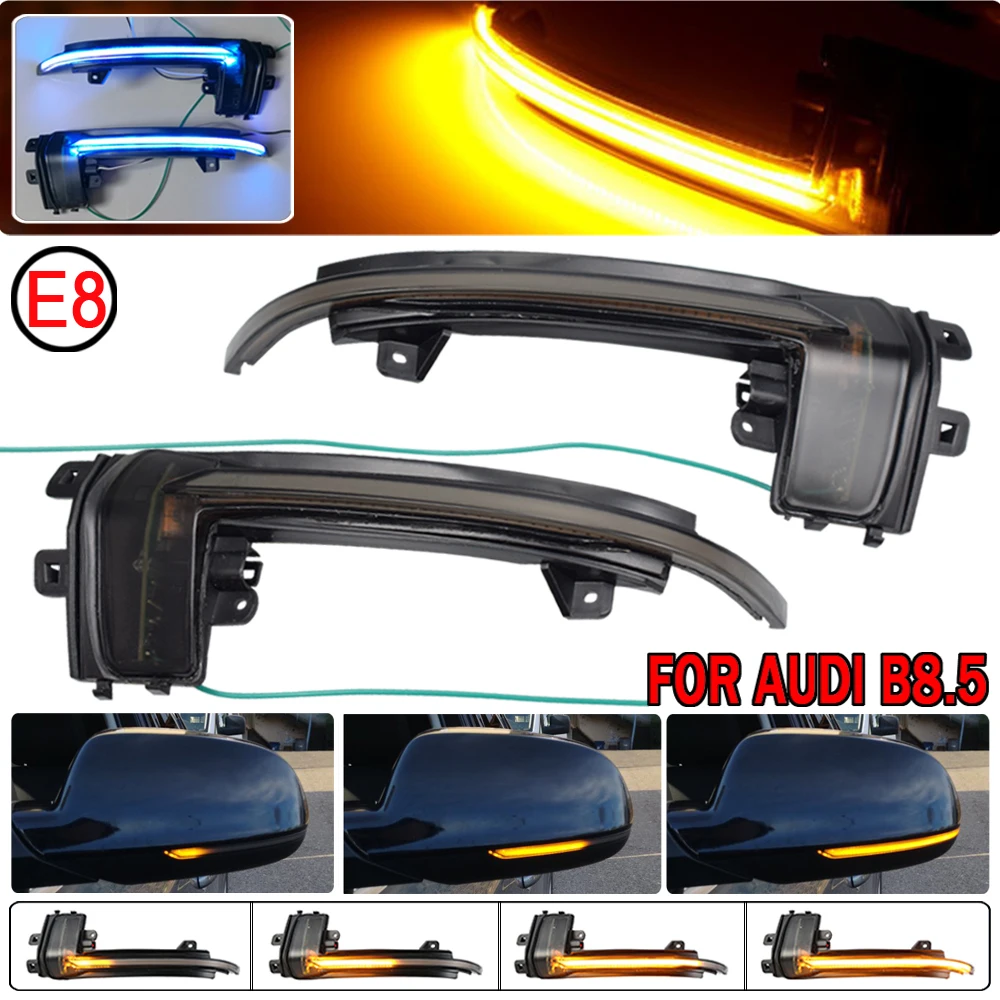 

2pcs Dynamic Blinker Mirror Light For Audi RS4 2013-2014 LED Turn Signal Side Indicator