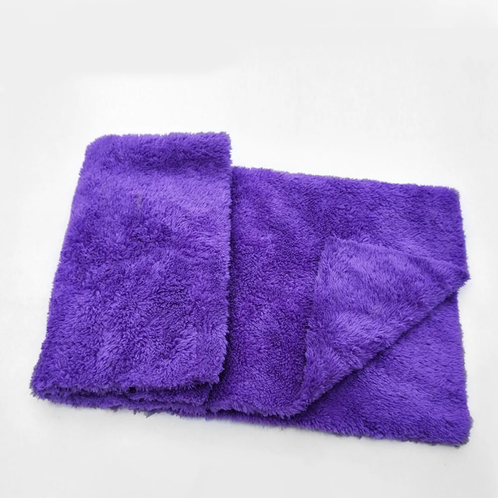 type1 purple 40X40CM Премиум сверхвпитывающая микрофибра автохимия Полотенца ультра мягкое полотенце с необработанными краями идеально подходит для Автомобиля Стирка, сушка 40 х 40 см 350GSM - Цвет: type1 purple 40X40CM