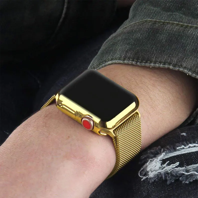 Чехол для apple watch band 44 мм/40 мм apple watch 5 4 3 band 42 мм/38 мм iwatch защита экрана силиконовый защитный бампер